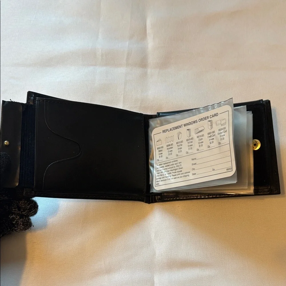 Rolfs Genuine Leather Wallet Men’s Black GUC